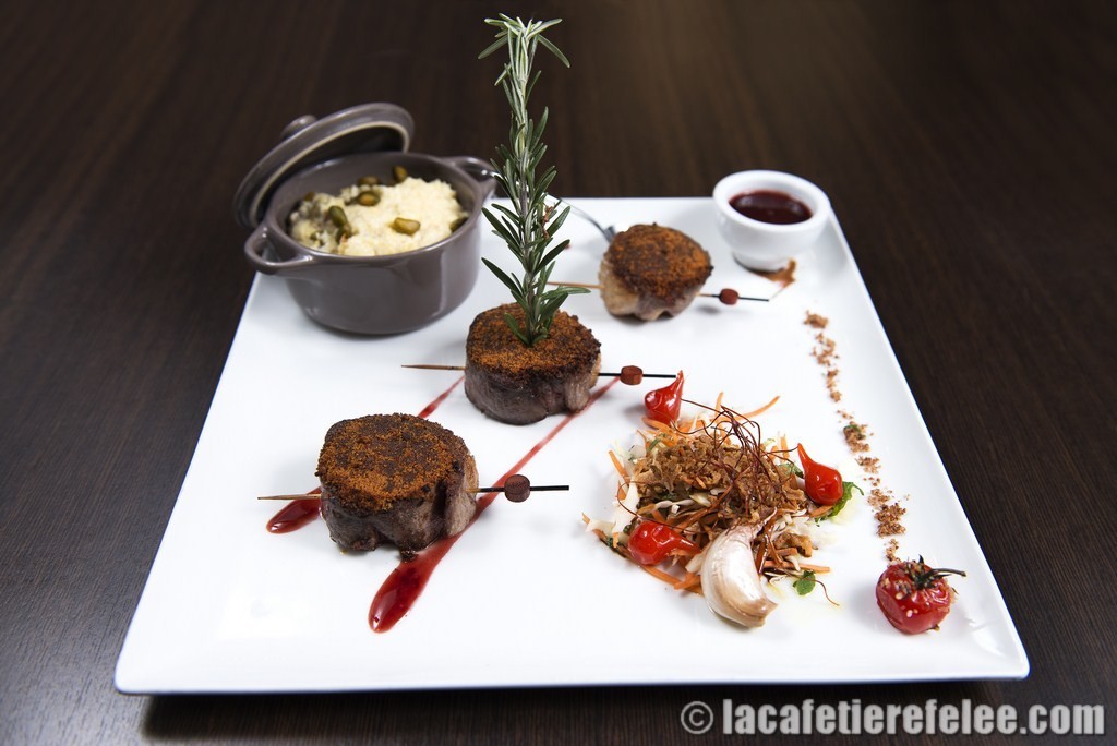 Magret au foie gras