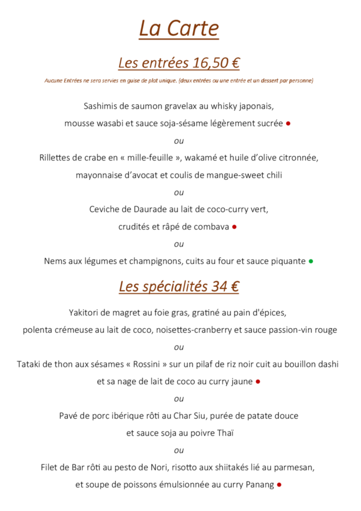 Les grande salades et entrées