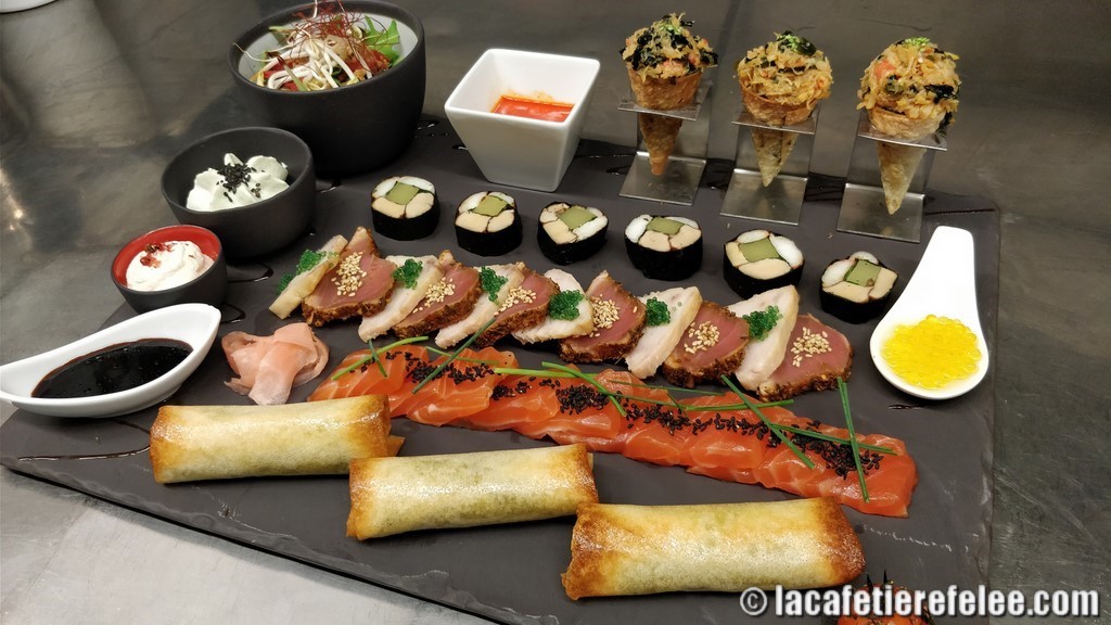 Assiette gourmande façon "fêlée" pour 3