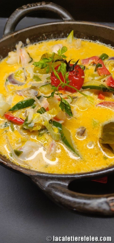 soupe thaï au lait de coco