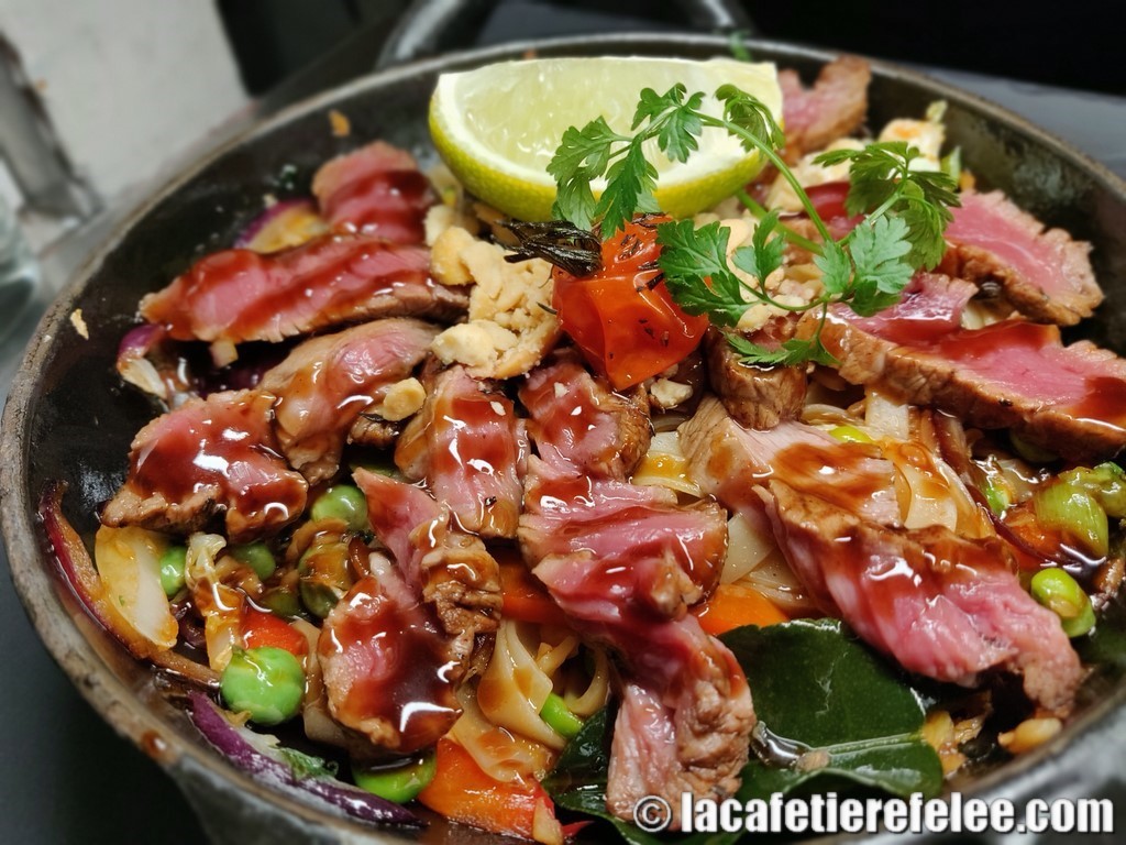 wok à la thaï / filet de boeuf sauce hoisin