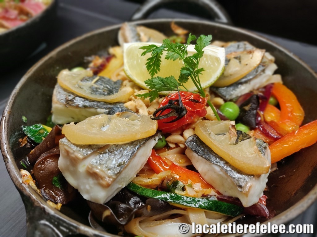 wok à la thaï / daurade aux citrons confits