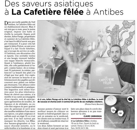 Des saveurs asiatiques à La Cafetière Fêlée à Antibes