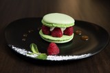 macaron au thé matcha