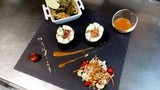 makis vapeur de cabillaud et tomates confites