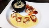 saints jacques et risotto auc shiitakés