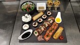 Assiette gourmande façon "fêlée"